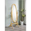 Miroir sur pied 59,25 "de haut avec finition naturelle, forme ovale-1691300894