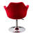 22.8 " H Linen Upholstered Swivel Armchair