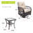 3 Pieces Conversation Set  With Side Table