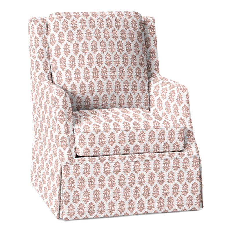 Fauteuil tournant Savannah, Perigold Francine Dusty Rose