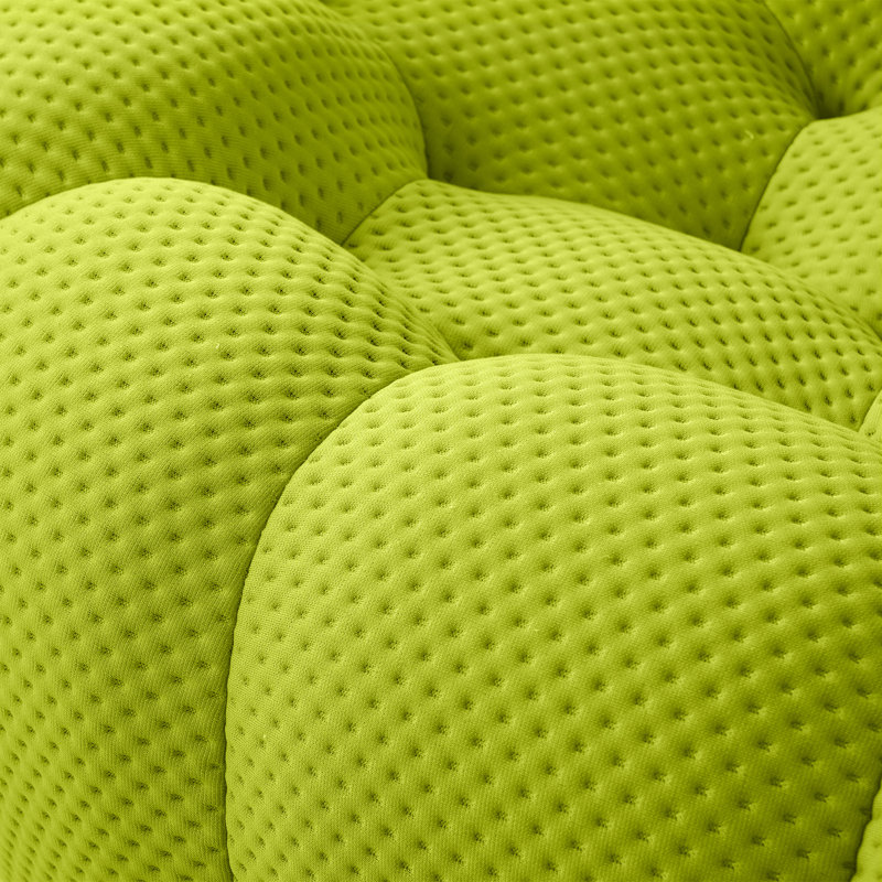  Fauteuil d'appoint rembourré 48,43 po Cenie, sans assemblage requis, Mélange de polyester vert pastel