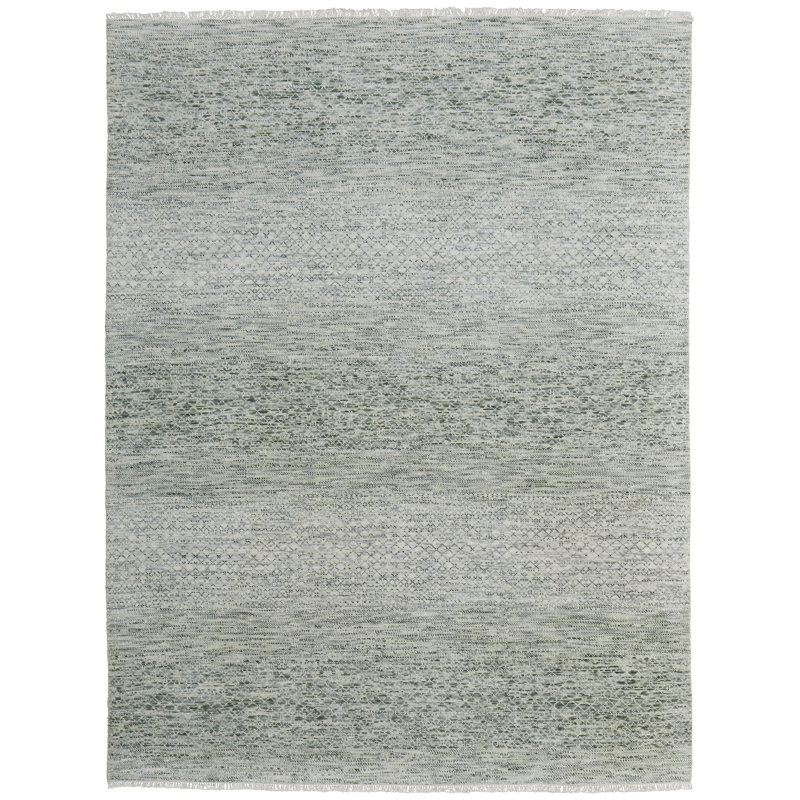 Branson Wool Area Rug in Ivory, Rectangle 5'6" x 8'6"