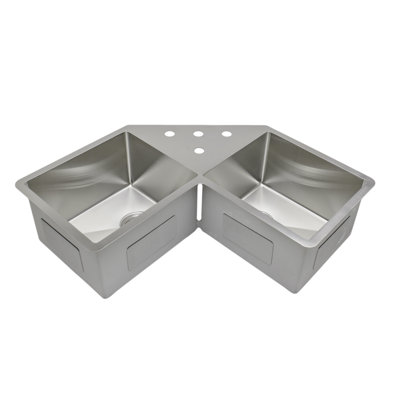 Specialty Series 44.38'' L Undermount Double Bowl Stainless Steel Kitchen Sink