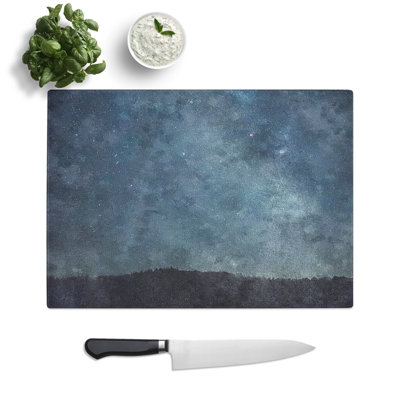 Tempered Glass Starry Starry Sky Chopping Board