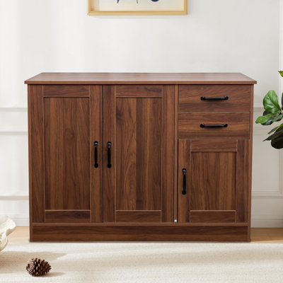 Rural style wooden cutlery cabinet with shelves and drawers suitable for bedrooms, living rooms, and corridors