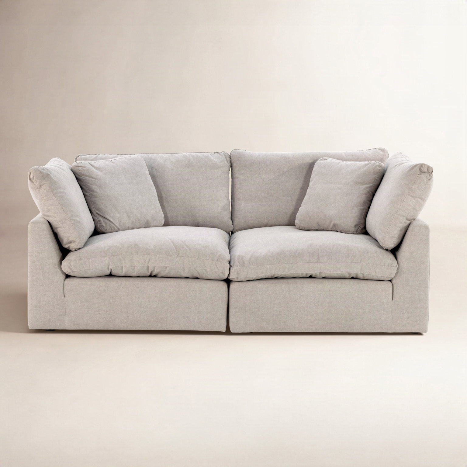 Bodie 83" Loveseat, Destin Flannel Performance Weave