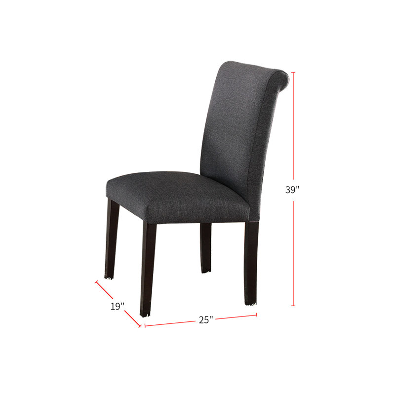 2 chaises de salle à manger bleues et grises en bois - pour la décoration de chambre, 2 chaises pour plus de stabilité