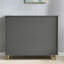 Rangement pour chaussures en alliage d'aluminium gris