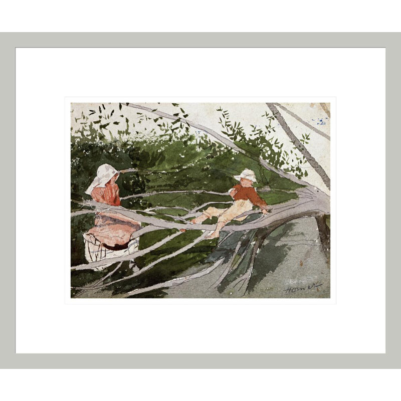 «Out on a Limb» par Winslow Homer, impression giclée encadrée, 13,75 po H x 16,36 po L