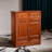 Chinese Mahogany Shoe Cabinet 12 Pair Solid Wood Shoe Storage Cabinet