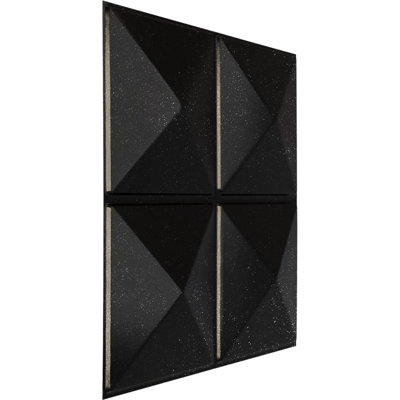 Panneau mural décoratif 3D EnduraWall Richmond l 19 5/8 po x H 19 5/8 po, galaxie métallique texturée (couvre 2,67 pieds carrés)