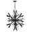 Vida 36" Thirteen-Light Modern Orb Hanging Chandelier w/ Crystal Accents