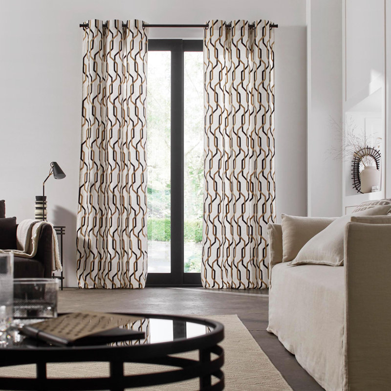 Idris Blackout Door Curtain Single Panel