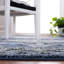 Tapis gris /bleu à motif Sud-Ouest-994513941