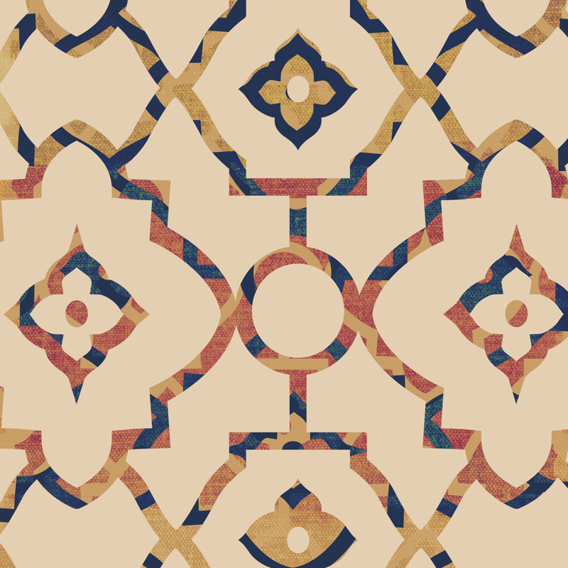 Morocco Tile II by Ricki Mountain - Wrapped Canvas Print, 30cm H x 30cm W