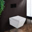 Dual-Flush Wall Hung White Toilet with Soft-Close Seat, Tank, Carrier System and Push Buttons-50118391-50118394