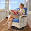 Ensemble de chaises berçantes d'extérieur 8 pièces-2081582163-2090397759