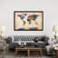 Série de carte du monde : strong aquarelles ii, impression sur toile tendue-74753649-74753647-74753648