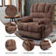 Fauteuil inclinable électrique en chenille de 23 po de large et à dossier haut avec massage par vibration à 8 points et chauffage lombaire-190119601