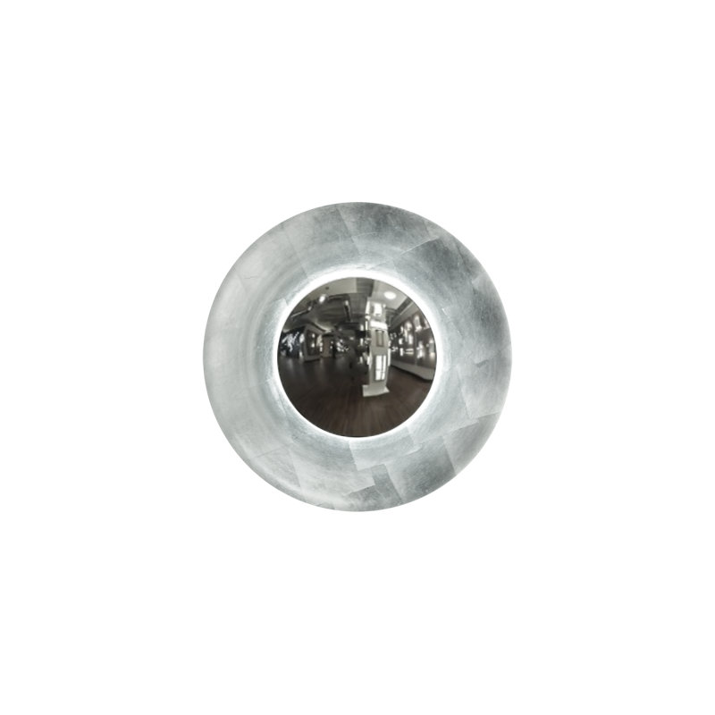 Plafonnier encastré 1 lumière Blaze Oak, Feuille d'argent, H 12 po x l 12 po x P 3,25 po