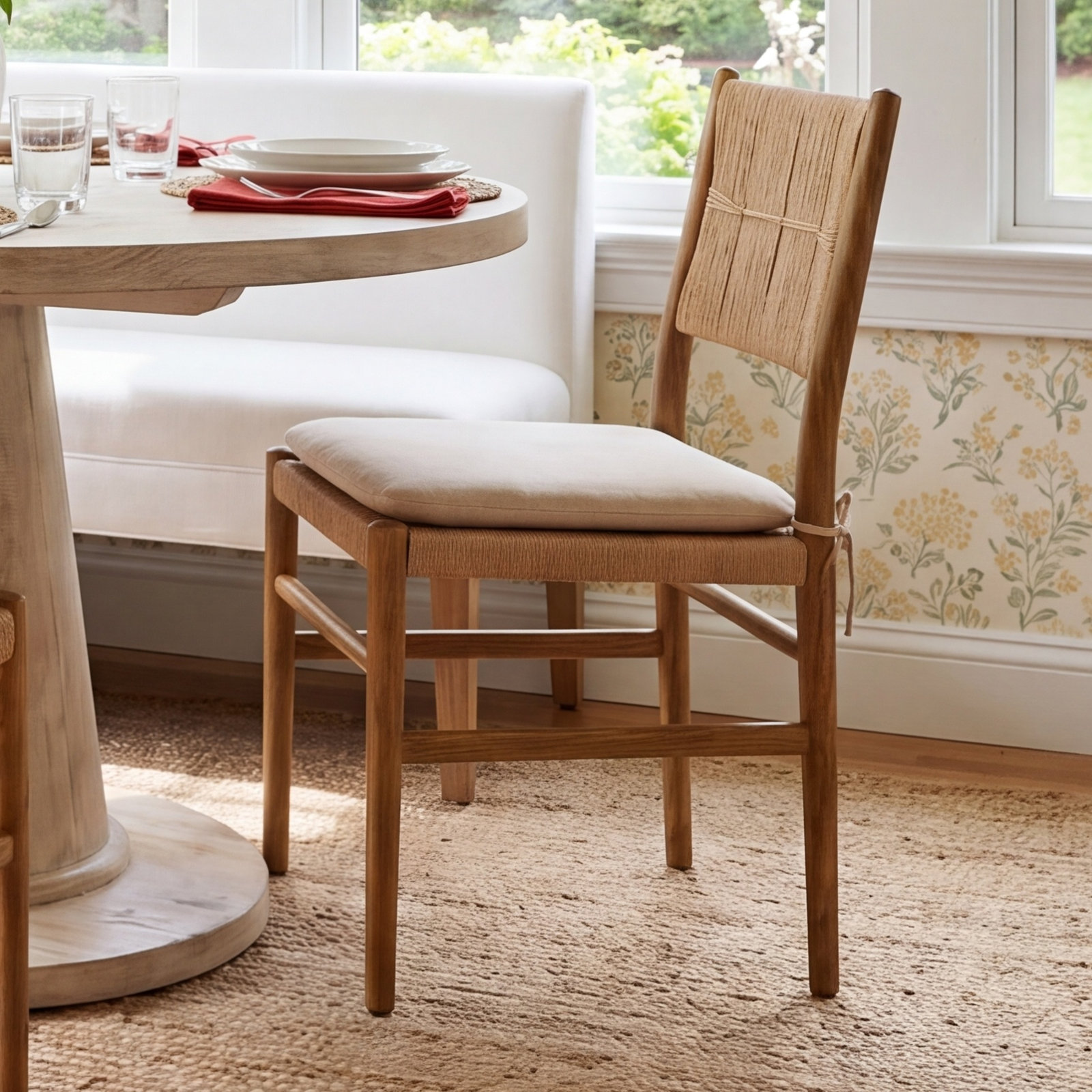 Dara Dining Chair with Cushion, Broadway Dune