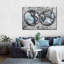 «World Map World Hemispheres Map», reproduction sur toile-92519859