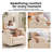 Power Swivel Recliner Chairs With Adjustable Headrest And Armrests, Featuring Massage And Heating Functions-1032764976