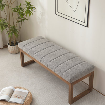Audeliz 53" W Boucle Bench