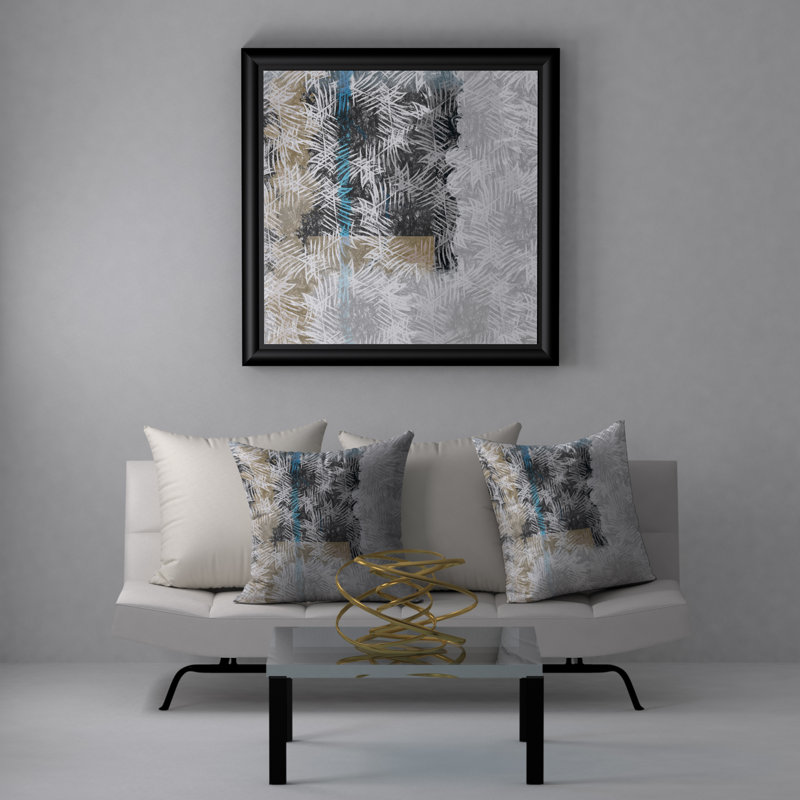 Geometric Reversible Throw Pillow, 20" x 20"