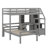 Kids Twin Loft Bed with Drawers-385413498