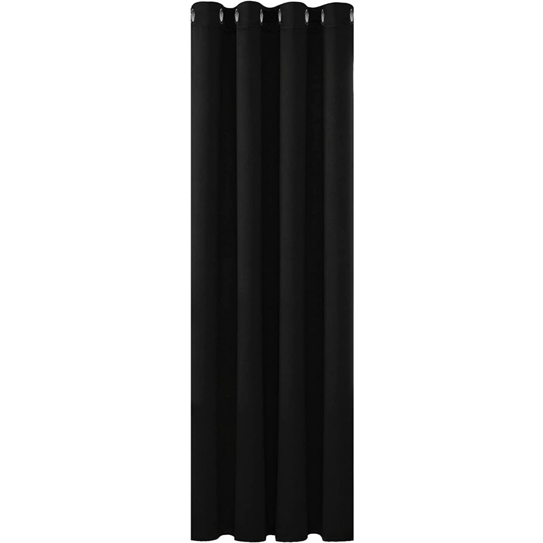 Deconovo Curtains Solidout Super Soft Thermal Insulated Eyeletout Curtains For Bedroom 1 Panel