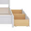 Lit de jour en bois Dalleon avec 2 tiroirs, tablette de rangement et ports de chargement USB-2010066825-2010066824