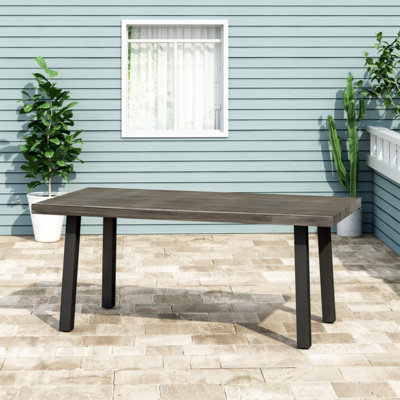 Rectangular Metal Outdoor Dining Table