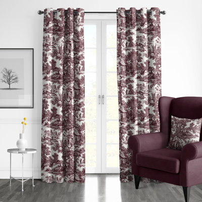 Au Village Toile Grommet Drapery Panels - Pair