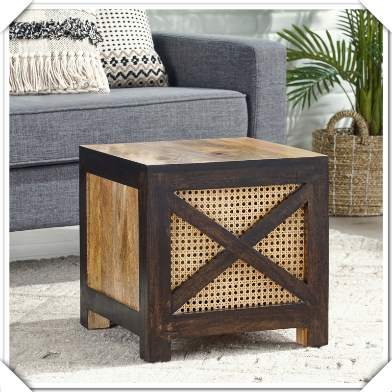 Tabouret polyvalent en bois de manguier