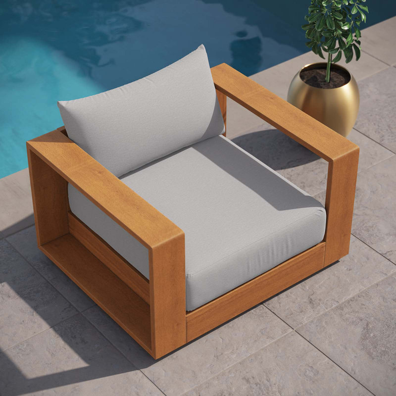 Chaise de patio en bois d'acacia Tahoe