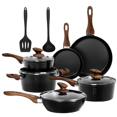 12 - Piece Non-Stick Aluminum Cookware Set