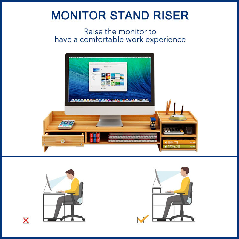 Manufactured Wood Desk Organiser