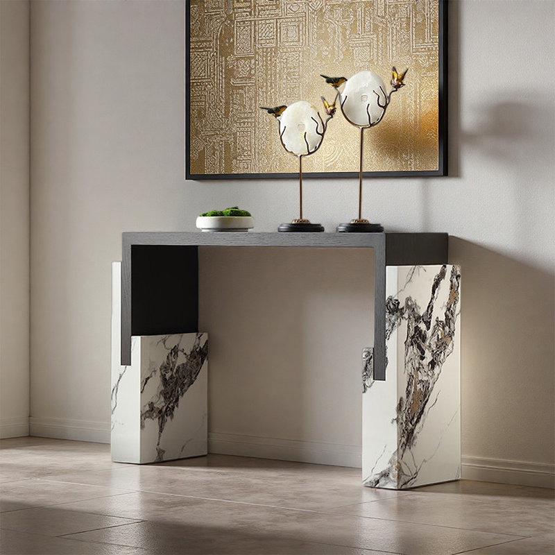 Console en frêne, H 30,71 po x l 47,24 po x P 13,78 po