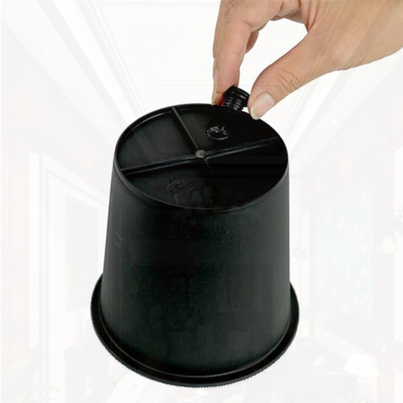 7.9" Round Nursery Plant Pot 5-Pack, 6.7" H x 7.9" W x 7.9" D