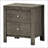 Chic Gray Transitional Nightstand