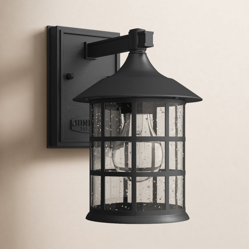 Freeport Outdoor Wall Lantern, Textured Black