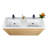 Hargrave 58.5'' Double Bathroom Vanity Base Only-58514057