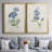 2-Piece "Farmhouse PeriwInkle I Premium" Watercolor Painting Print Set Designed by J Paul-1391652968-1391652885