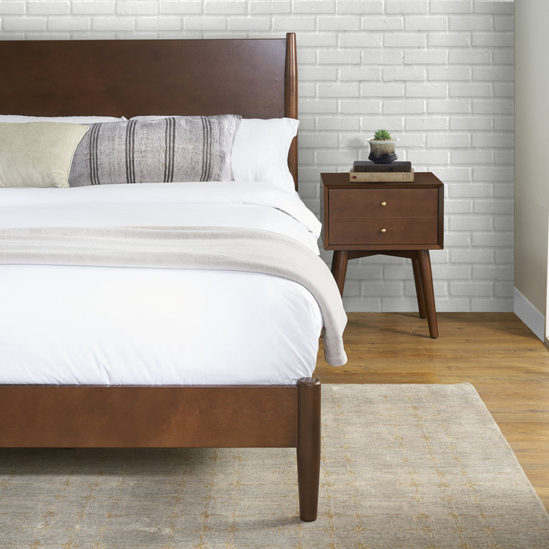 Stiles Platform Bed, King, Mahogany