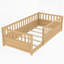 Lit de plancher avec tête de lit-961724678-961724673