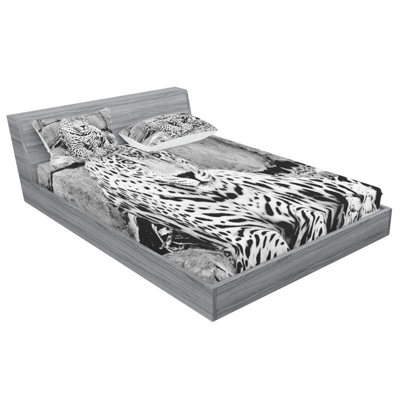 Microfiber Sheet Set, Queen Sheet Set with Fitted Sheet