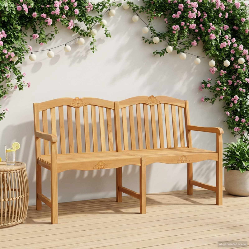 Outdoor Bench, 95cm H x 150cm W x 60.5cm D