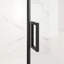 Porte de douche coulissante semi-sans cadre l 56 à 60 po x H 72 po, verre trempé transparent SCGG 5/16 po (8 mm), finition noir mat, largeur de coupe réglable de 4 po