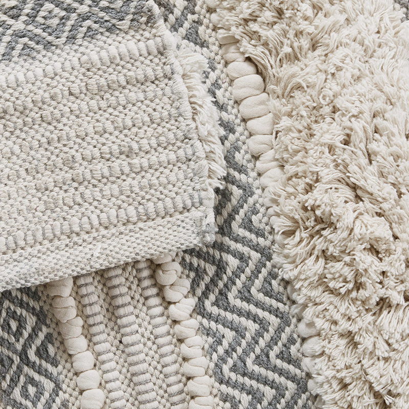 Brunsville Non-Slip Bath Rug, Gray